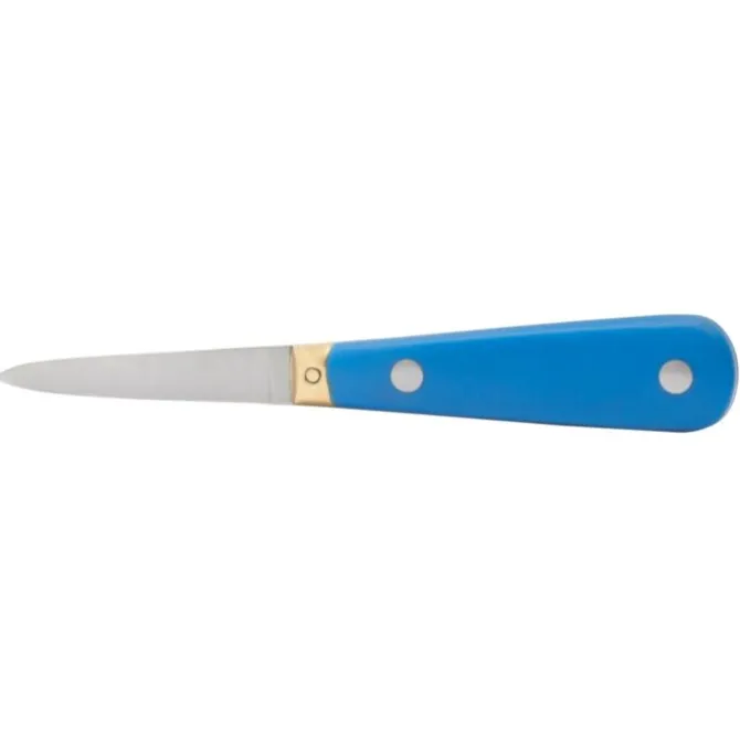 Deglon oestermes 16 cm rvs blauw