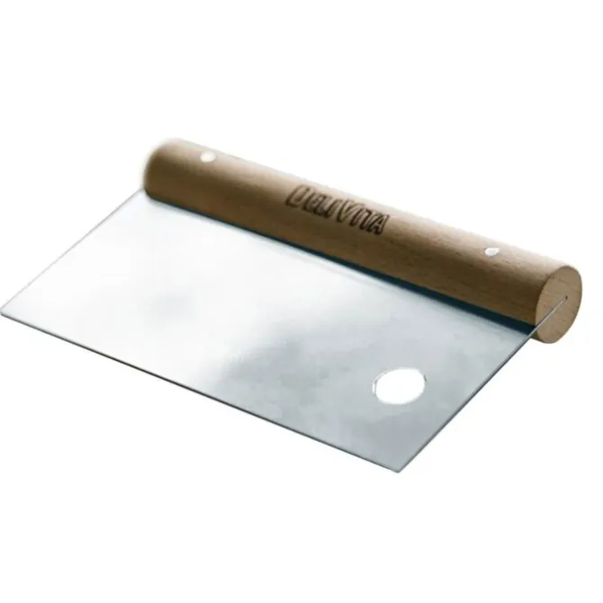Delivita deegschraper 15 x 9 cm rvs