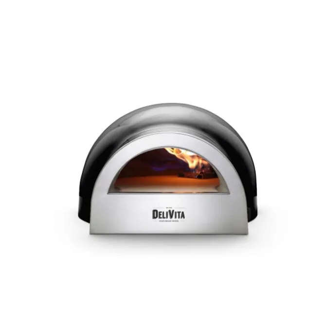Delivita Eco gas pizza-oven Very Black