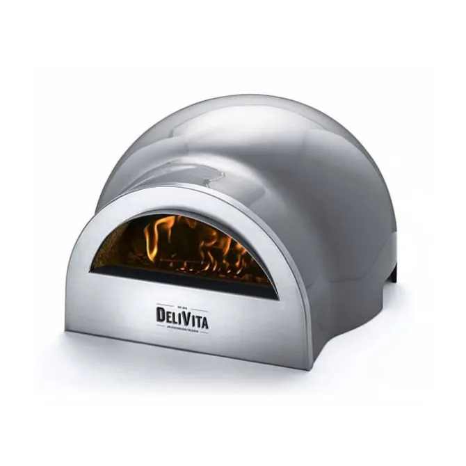 Delivita houtgestookte oven 65 x 59 x 39 cm Hale Grey