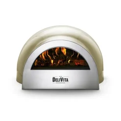 Delivita houtgestookte oven 59 x 59 x 39 cm Olive Green