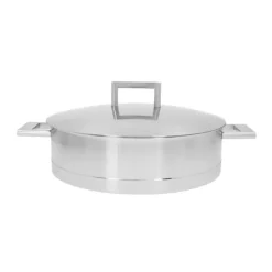 Demeyere John Pawson lage kookpan met deksel ø 28 cm rvs