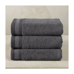 De Witte Lietaer Excellence handdoek 60 x 40 cm katoen dark grey