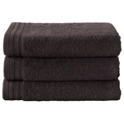 De Witte Lietaer Excellence handdoek 60 x 40 cm katoen black
