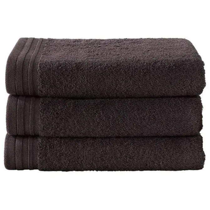 De Witte Lietaer Excellence handdoek 60 x 40 cm katoen black