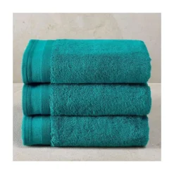 De Witte Lietaer Excellence handdoek 60 x 40 cm katoen lake green
