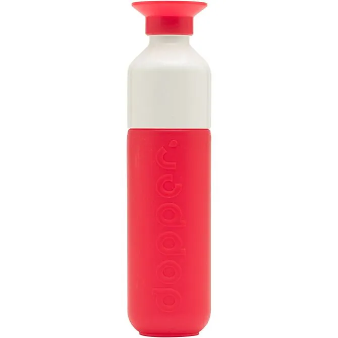 Dopper waterfles 450 ml kunststof rood