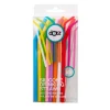 Dotz gebogen rietjes met reinigingsborstel 16,5 cm silicone 8 stuks