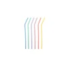 Dotz rietjes 25 cm 6 stuks silicone pastelkleurig