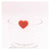 Dotz set van 6 glasmarkers silicone hart gekleurd