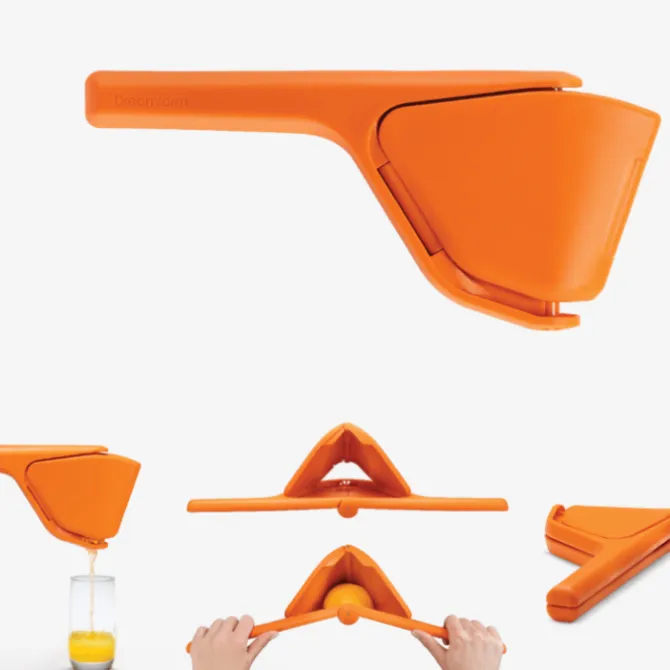 Dreamfarm Fluicer sinaasappelpers 28 cm rvs oranje