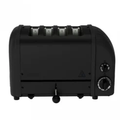 Dualit Stealth NewGen broodrooster 4 sleuven rvs mat zwart