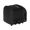 Dualit Stealth NewGen broodrooster 2 sleuven rvs mat zwart