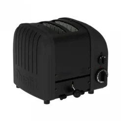 Dualit Stealth NewGen broodrooster 2 sleuven rvs mat zwart