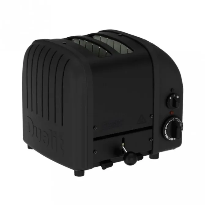 Dualit Stealth NewGen broodrooster 2 sleuven rvs mat zwart