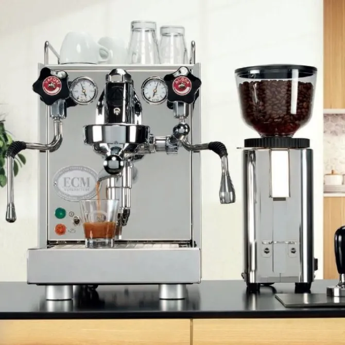 ECM Mechanika VI Slim espressomachine rvs glans