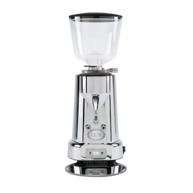 ECM V-Titan 64 automatische bonenmolen rvs glans