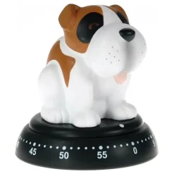 Ek Design keukentimer hond kunststof wit