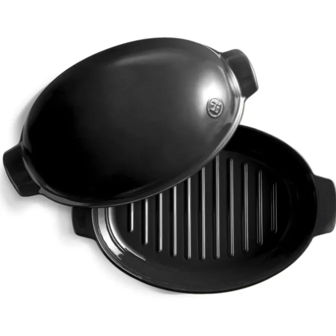 Emile Henry Chicken Roaster aardewerk Fusain