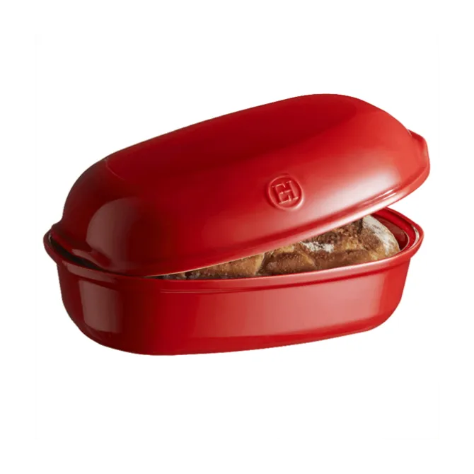 Emile Henry Le Pain Artisan broodbakpan 34 x 21,5 cm aardewerk Grand Cru