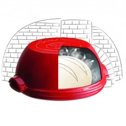 Emile Henry Le Pain Maison broodbakvorm rond 32,5 cm aardewerk Fusain