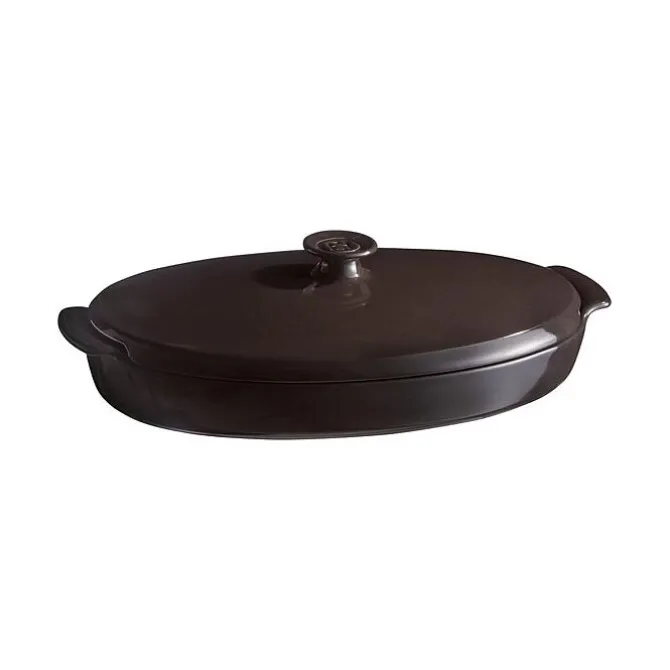 Emile Henry Papillote vispan 41 cm aardewerk Fusain