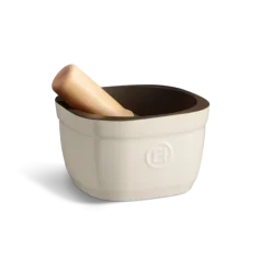 Emile Henry The Mortar vijzel vierkant 16 cm keramiek Argile