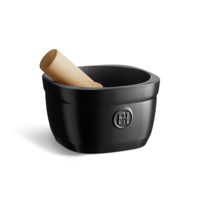 Emile Henry The Mortar vijzel vierkant 16 cm keramiek Truffle