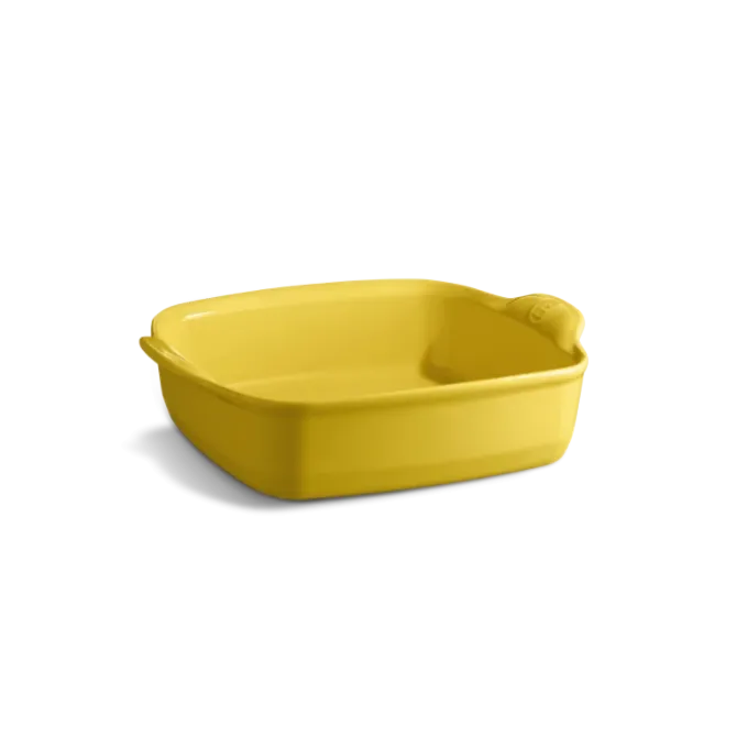 Emile Henry vierkante ovenschaal 24 x 24 cm keramiek Jaune Provence