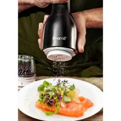 Finamill All-In-One kruidenmolen inclusief 2 Pro Plus Pods Midnight Black