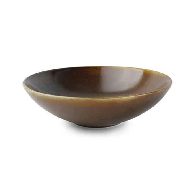 Fine2Dine Escura diep bord ø 20,5 cm porselein bruin
