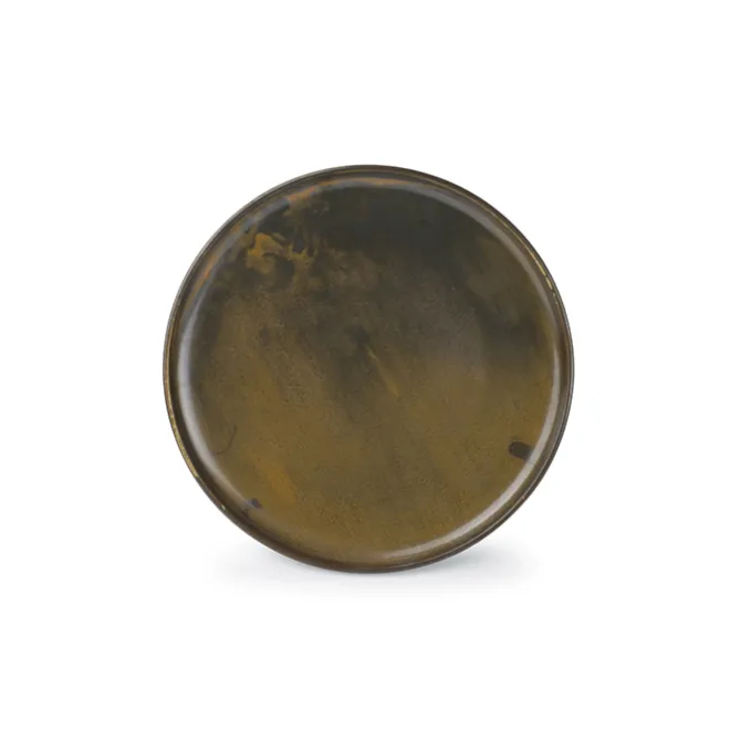 Fine2Dine Escura dinerbord ø 26 cm porselein donkerbruin