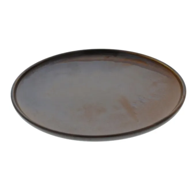 Fine2Dine Escura dinerbord ø 26 cm porselein donkerbruin