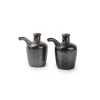 Fine2Dine Escura olie- en azijnfles 160 ml porselein metallic 2-delig