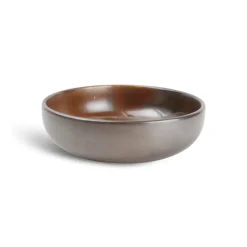 Fine2Dine Escura schaal ø 20 cm porselein donkerbruin