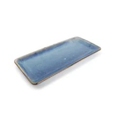 Fine2Dine Nova serveerschaal 35,5 x 16 cm porselein blauw