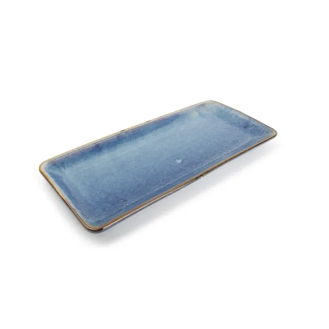Fine2Dine Nova serveerschaal 35,5 x 16 cm porselein blauw