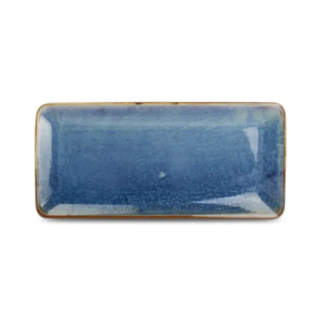 Fine2Dine Nova serveerschaal 35,5 x 16 cm porselein blauw