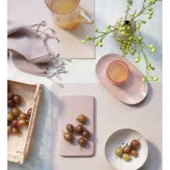 Finesse Monaco placemat 30 x 45 cm kunstleer Blush Pink