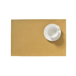 Finesse Monaco Raw placemat 30 x 45 cm kunstleer Ocre