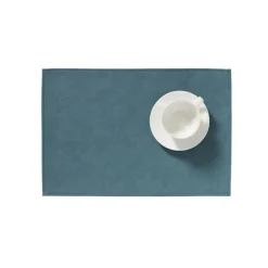 Finesse Monaco Raw placemat 30 x 45 cm kunstleer Petrol