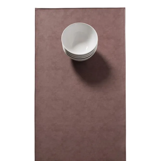 Finesse Monaco Raw tafelloper 140 x 45 cm kunstleer Pecan