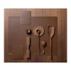 Finesse Skin Natur Brick placemat 35 x 45 cm leer Tobacco