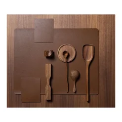 Finesse Skin Natur Brick placemat 35 x 45 cm leer Cognac
