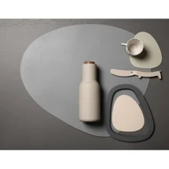 Finesse Skin Natur Pebble placemat 40 x 46 cm leer Tornado
