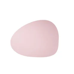 Finesse Skin Natur Pebble placemat 40 x 46 cm leer Rosewater