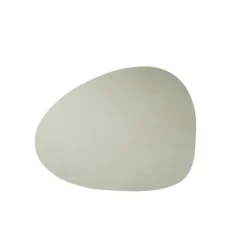 Finesse Skin Natur Pebble placemat 40 x 46 cm leer Laurel