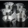 Fissler Original Profi pannenset met sauteuse, stoominzet en glasdeksel rvs 6-delig