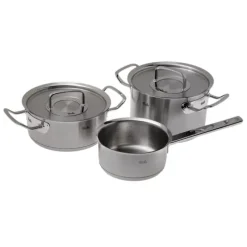 Fissler Original Profi pannenset met steelpan en deksels rvs 3-delig