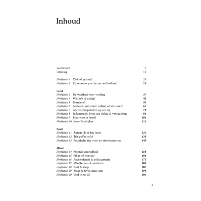 FOOD BODY MIND : rem inflammatie, blijf langer gezond - PRE-ORDER (september)